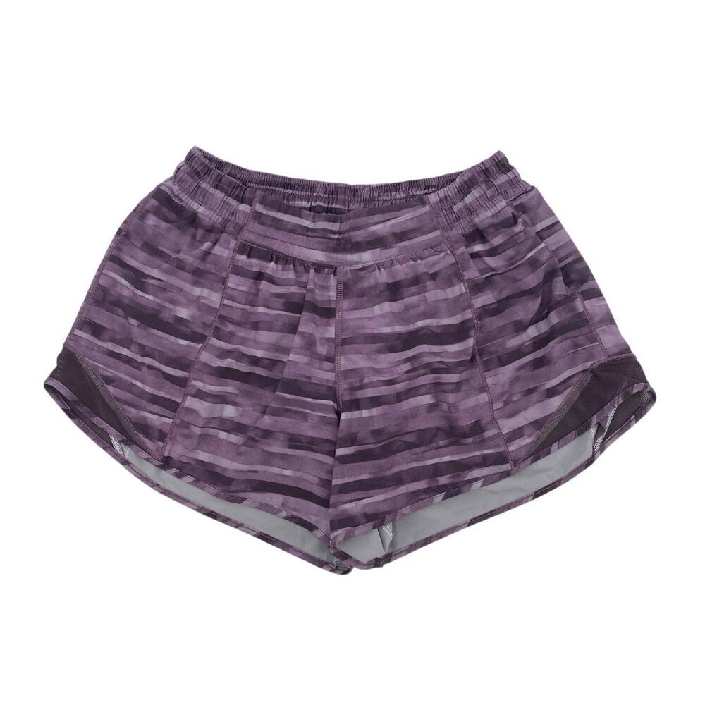 lululemon athletica Purple Striped Athletic Shorts
